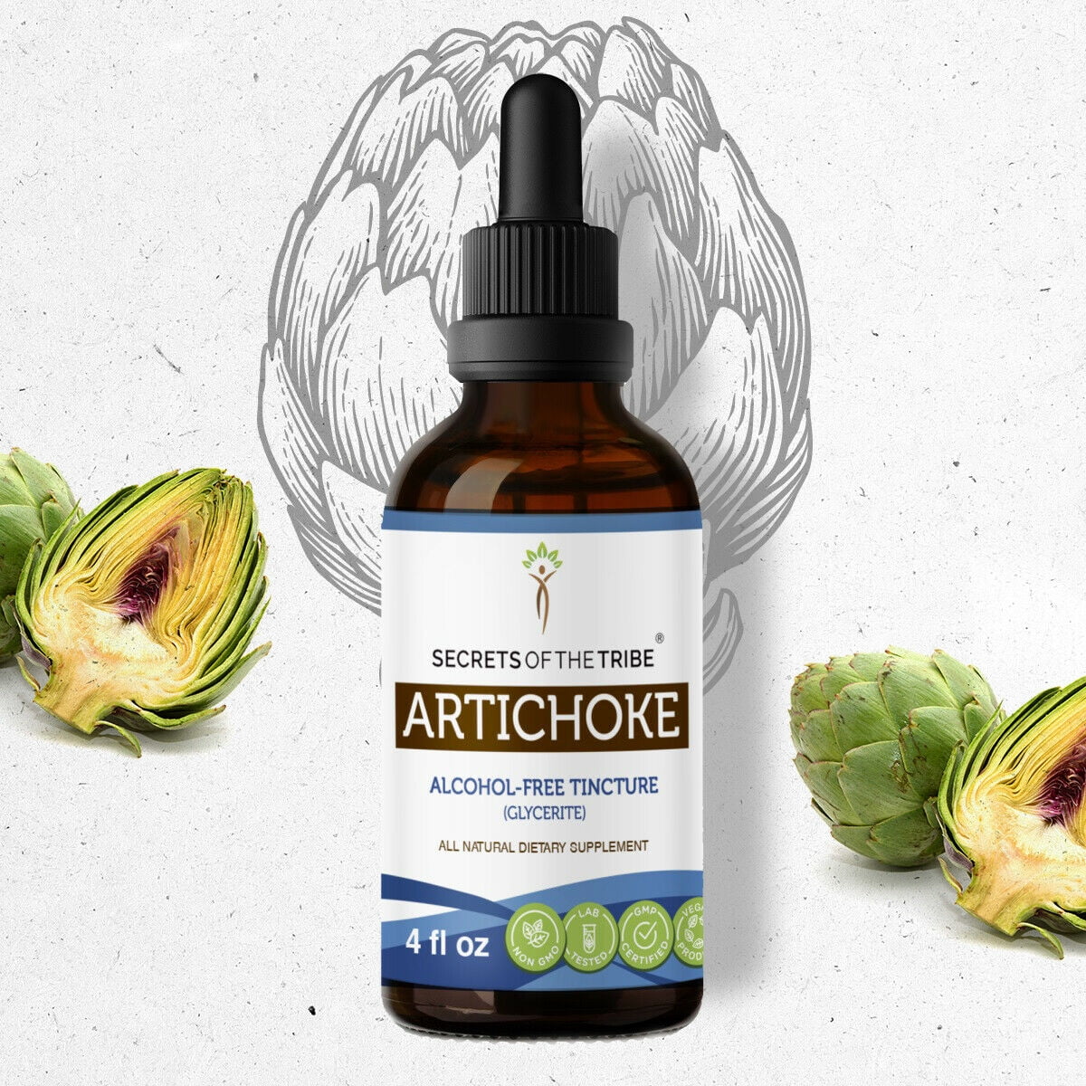 Artichoke Tincture AlcoholFREE Extract, Organic Artichoke (Cynara