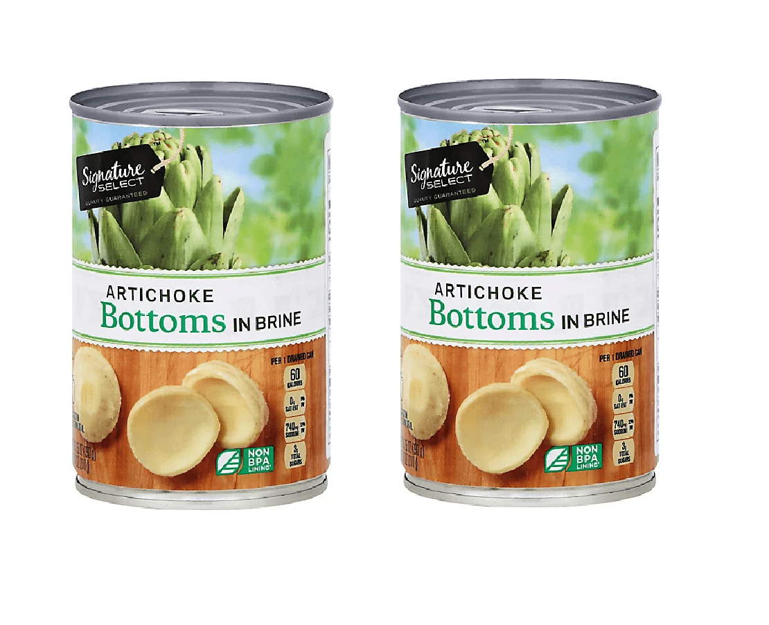 Artichoke in Brine Artichokes Bottoms, Gluten-Free, 2 Cans, 13.75 Oz