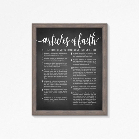 Articles Of Faith Files Choices Chalkboard Style Scripture Insert ...