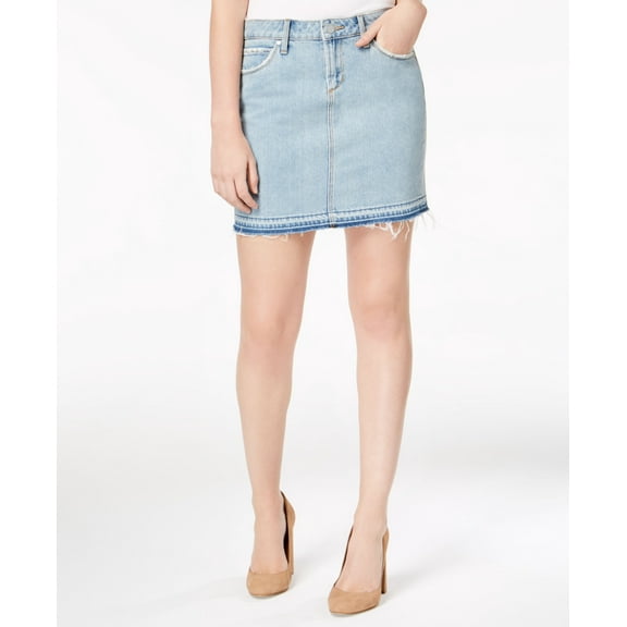 Articles Of Society Stacy Cotton Raw Hem Denim Skirt Reims 29