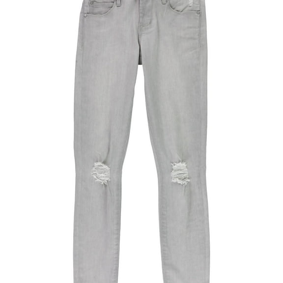 Articles of Society Womens Carly Skinny Fit Cropped Jeans, Grey, 25