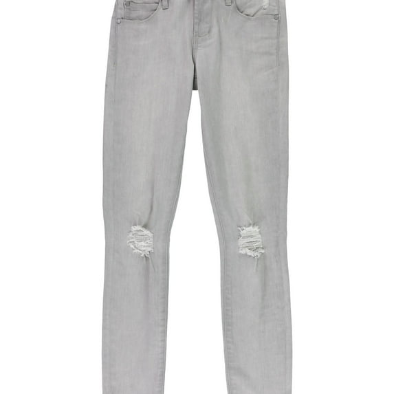 Articles of Society Womens Carly Skinny Fit Cropped Jeans, Grey, 29