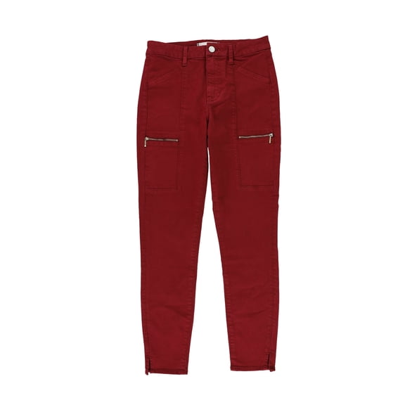 Articles of Society Womens Carlyon Skinny Fit Jeans, Red, 28