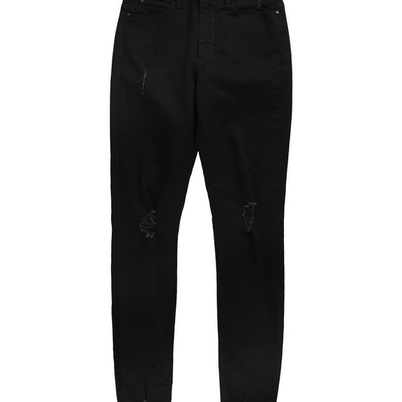 Articles of Society Womens Distressed Skinny Fit Jeans, Black, 24