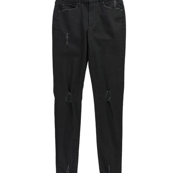 Articles of Society Womens Distressed Skinny Fit Jeans, Black, 28