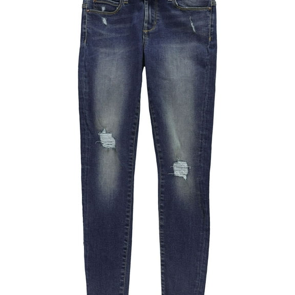 Articles of Society Womens Distressed Skinny Fit Jeans, Blue, 26