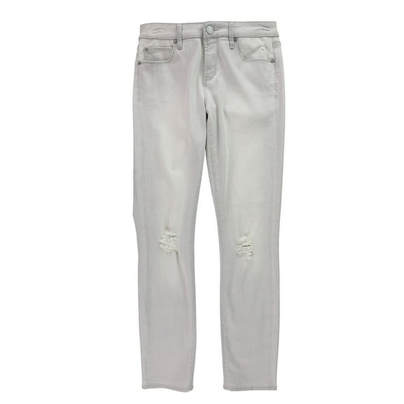 Articles of Society Womens Distressed Skinny Fit Jeans, Grey, 26