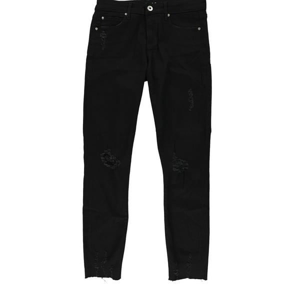 Articles of Society Womens Distressed Stretch Jeans, Black, 26