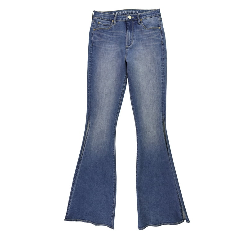 Articles of Society Womens Faded Flared Jeans, Blue, Juniors,
