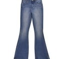 thumbnail image 1 of Articles of Society Womens Faded Flared Jeans, Blue, Juniors, 3, 1 of 3