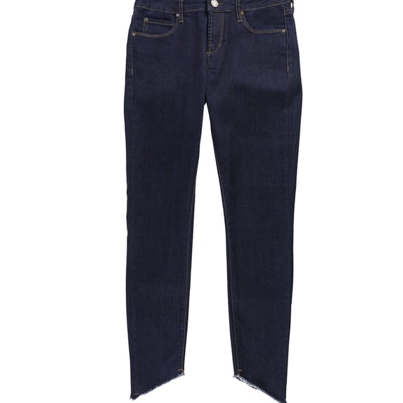 Articles of Society Womens Frayed Hem Skinny Fit Jeans, Blue, 26