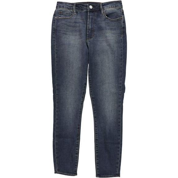 Articles of Society Womens Heather High Rise Cropped Jeans, Blue, 27