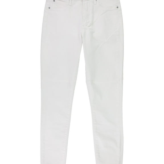 Articles of Society Womens Heather High Rise Skinny Fit Jeans, White, 25