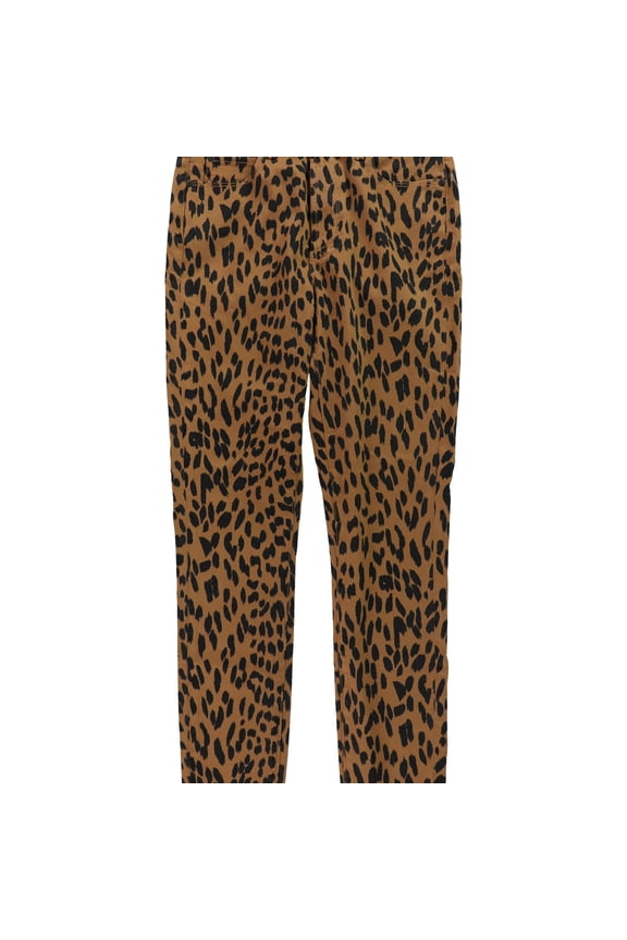 Womens Heather High Rise Straight Leg Jeans, Brown, 26