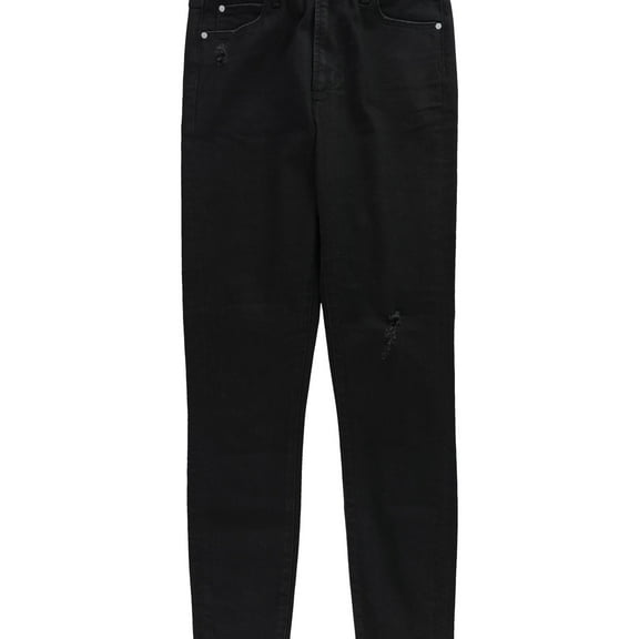Articles of Society Womens Heather High Rise Stretch Jeans, Black, 27