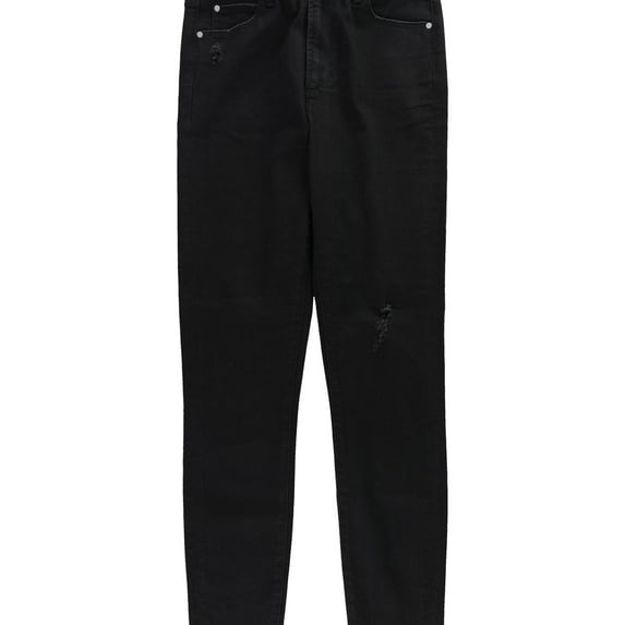 Articles of Society Womens Heather High Rise Stretch Jeans, Black, 27