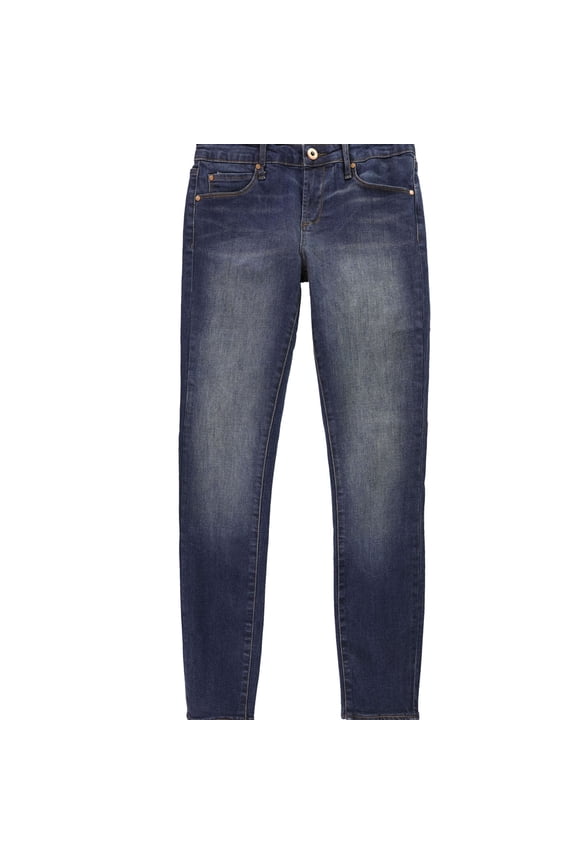 Womens High-Rise Skinny Fit Jeans, Blue, Juniors, 3