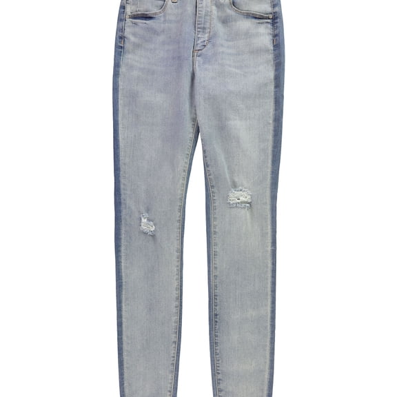 Articles of Society Womens Hilary Distressed Skinny Fit Jeans, Blue, 26
