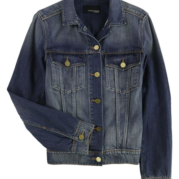 Articles of Society Womens Jackie Jean Jacket, Blue, Small