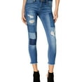 thumbnail image 1 of Articles of Society Womens Patchwork Skinny Fit Jeans, Blue, 27, 1 of 1