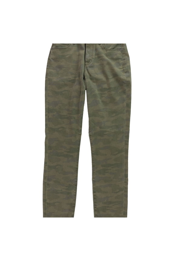 Womens Rene High Rise Straight Leg Jeans, Brown, 28