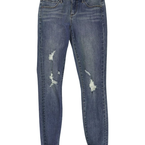 Articles of Society Womens Sarah Distressed Skinny Fit Jeans, Blue, 27