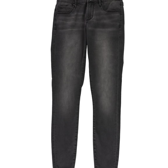 Articles of Society Womens Sarah Raw Hem Stretch Jeans, Black, 26