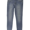 thumbnail image 1 of Articles of Society Womens Super-Soft Split-Hem Skinny Fit Jeans, Blue, 28, 1 of 1