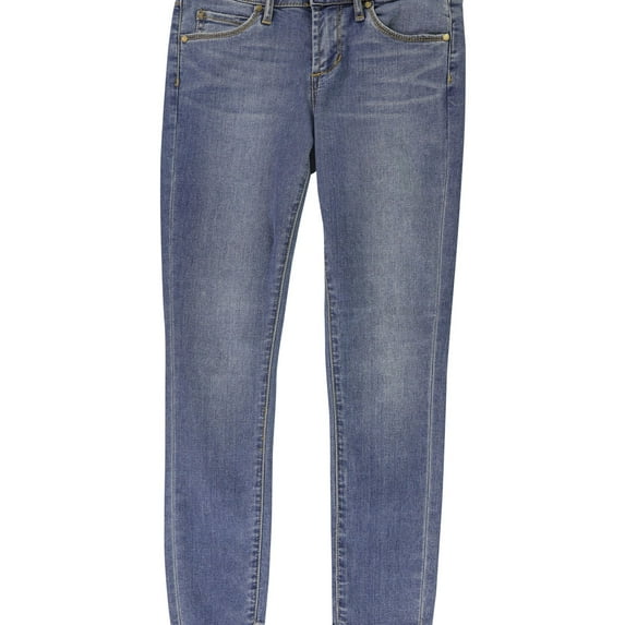 Articles of Society Womens Suzy Step Skinny Fit Cropped Jeans, Blue, 24