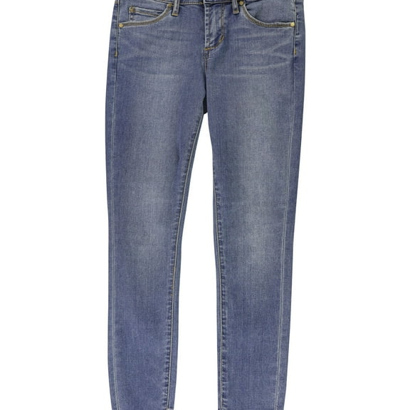 Articles of Society Womens Suzy Step Skinny Fit Cropped Jeans, Blue, 24