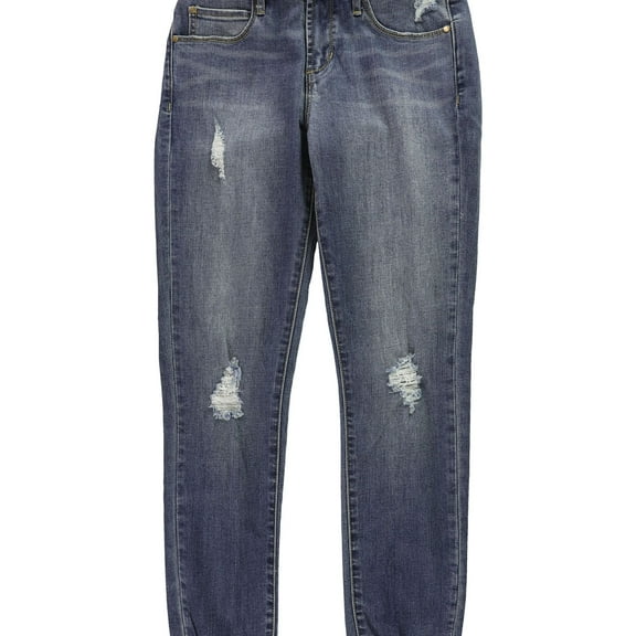 Articles of Society Womens Suzy Step Hem Skinny Fit Jeans, Blue, 26