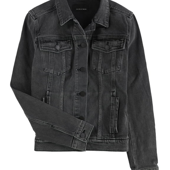 Articles of Society Womens Taylor Jean Jacket, Black, Small