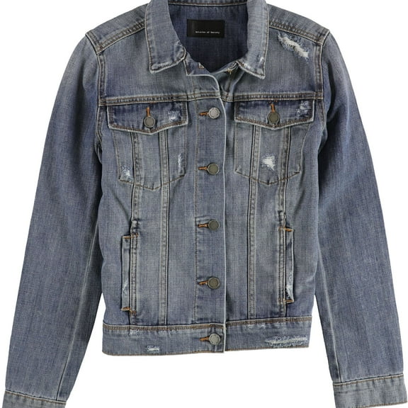 Articles of Society Womens Taylor Jean Jacket, Blue, Small