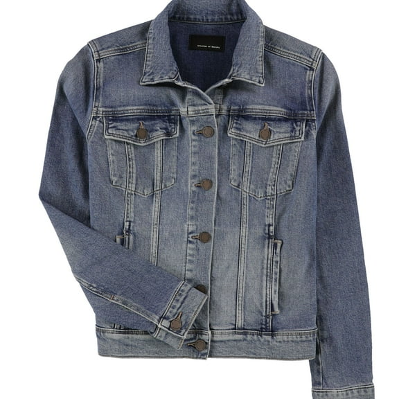 Articles of Society Womens Taylor Jean Jacket, Blue, Small