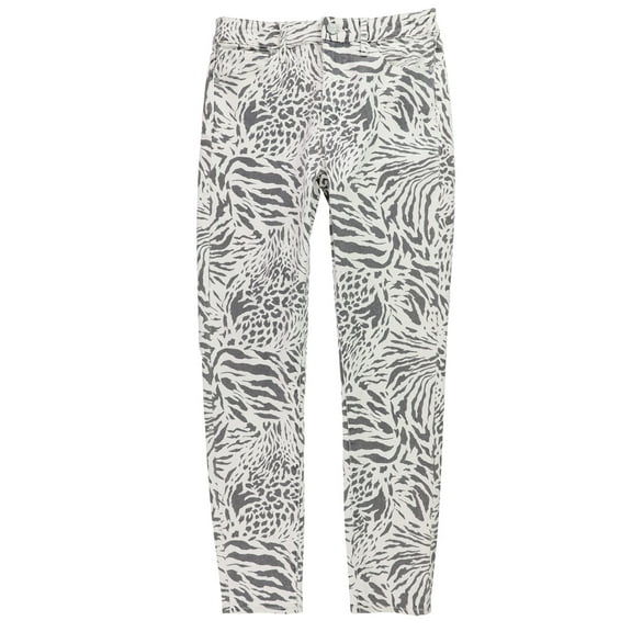Articles of Society Womens Zebra Slim Fit Jeans, White, 26