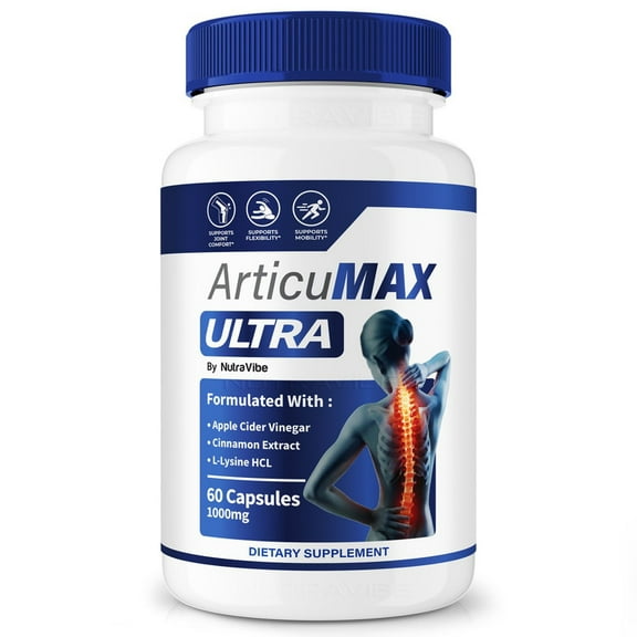 ArticuMax Ultra Capsules Natural Joint Support Formula for Flexibility, Mobility & Confidence in Movement | Daily Formula for Comfort, Recovery & Active Lifestyle (60 Capsules)
