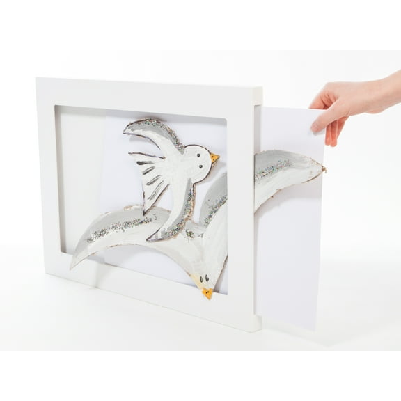 Articulate Gallery Large Slot Sided Children's Art Frame, Displays one 12 x 18" artwork