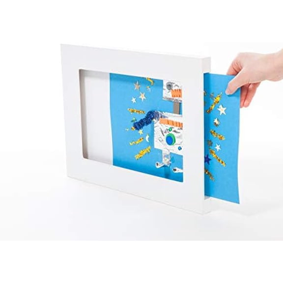 Articulate Gallery Single Children's Art Frame, 9 x 12, an award-winning slot sided picture frame for the instant display of 2D and 3D childrens artwork$$Home Decor, Kitchen, & Other