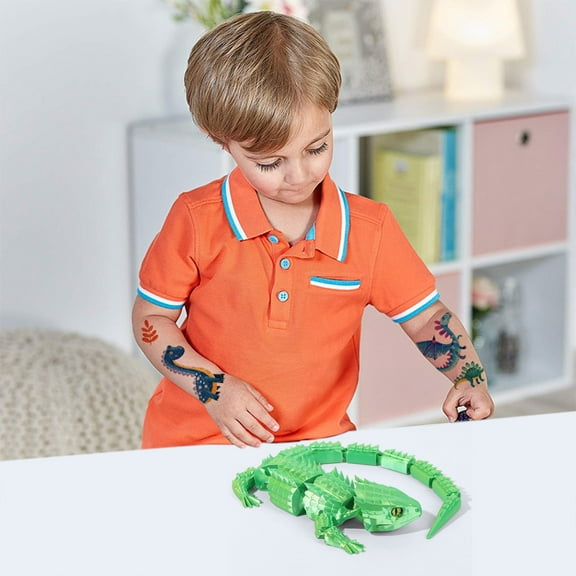 Articulated 3D Printed Animal Models Educational DIY Craft Toys Movable Joints Learning Desk Playroom Classroom