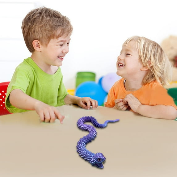 Articulated 3D Printed Animal Toys with Movable Joints and Retractable Teeth