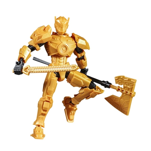 Articulated Action Figure Alien Deluxe Outfit Set Moveable Joints Decompression Robot Figurine Desktop Collector Ornament Holiday Gift