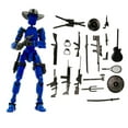 thumbnail image 1 of Articulated Action Figure with Multiple Interchangeable Accessories and Weapons for Customizable Assembly Display, 1 of 2