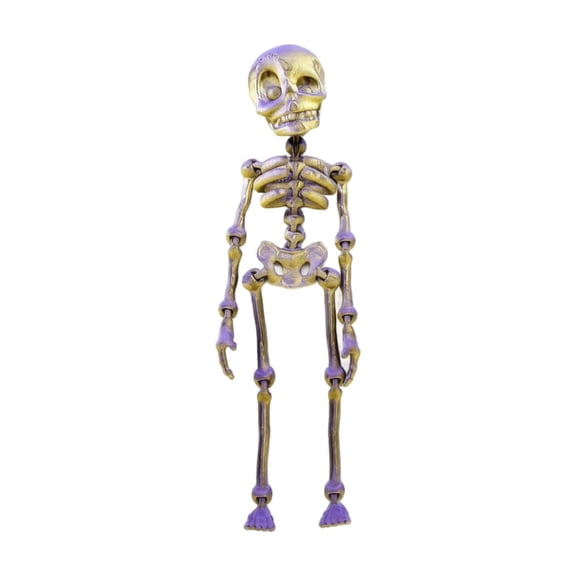Articulated Brone Skeleton Magnetic Toy, 3D Printed Flexible Skeleton Figurine Magnet for Fridge, Locker, and Home Decoration