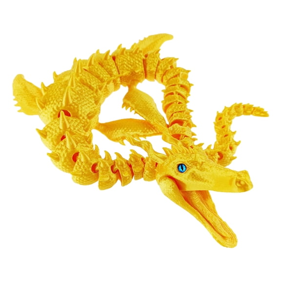 Articulated Dragon with Flexible for Desk Display and Office Decor, 3D Printed Dragon Model for Collectors and Fantasy, Perfect Gift for Home Decor