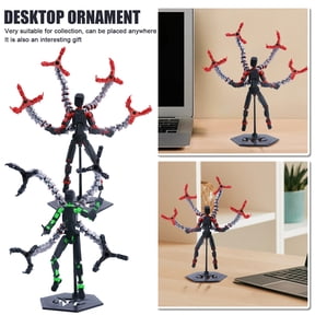 Articulated Octopus Doctor Display Model 3D Printed Collectible Multi-Jointed Hobbyist Figure Green