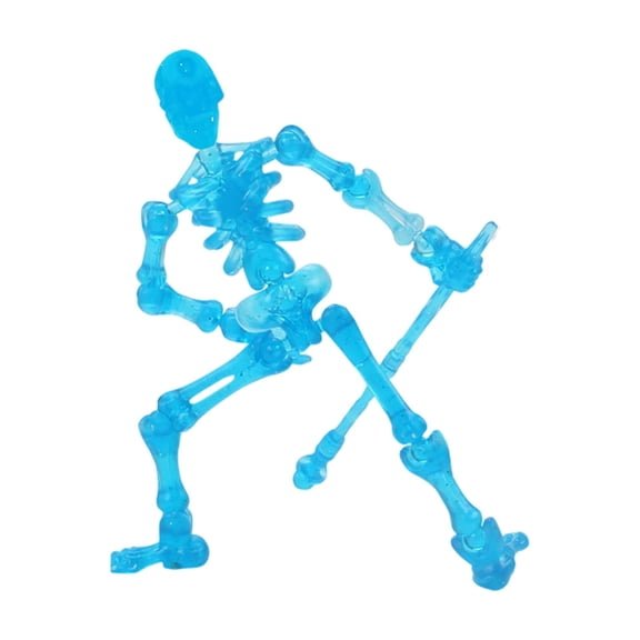 Articulated Skeleton Figure Building Toy Multi Joint Posable Skeleton Model Creative Desktop Ornament Assembly Fidget Toy