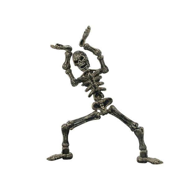 Articulated Skeleton Figure With Multiple Detachable Weapons, Movable Joints For Flexible Bending And Posing, Assembly Fun For Children And Collectors, Versatile Desktop