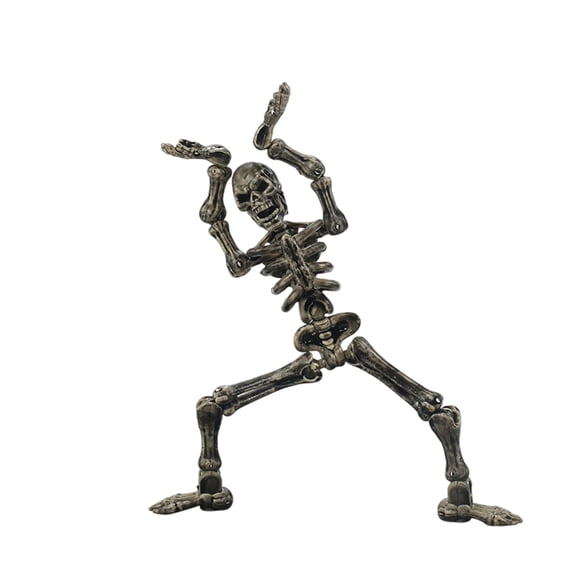 Articulated Skeleton Figure With Multiple Detachable Weapons, Movable Joints For Flexible Bending And Posing, Assembly Fun For Children And Collectors, Versatile Desktop