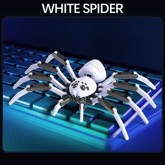 Articulated Spider Model Kit 6" Movable Joint DIY Science Toy for Kids, Realistic Educational STEM Project with Poseable Legs, Halloween Prank Gift for Boys Girls Ages 11+