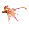 thumbnail image 1 of Articulated Winged Dragon 3D Printed Figurine with Random Eye Colors Collectible Desk Decor Model, 1 of 2